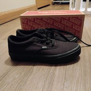 Vans All-Black Canvas Shoes